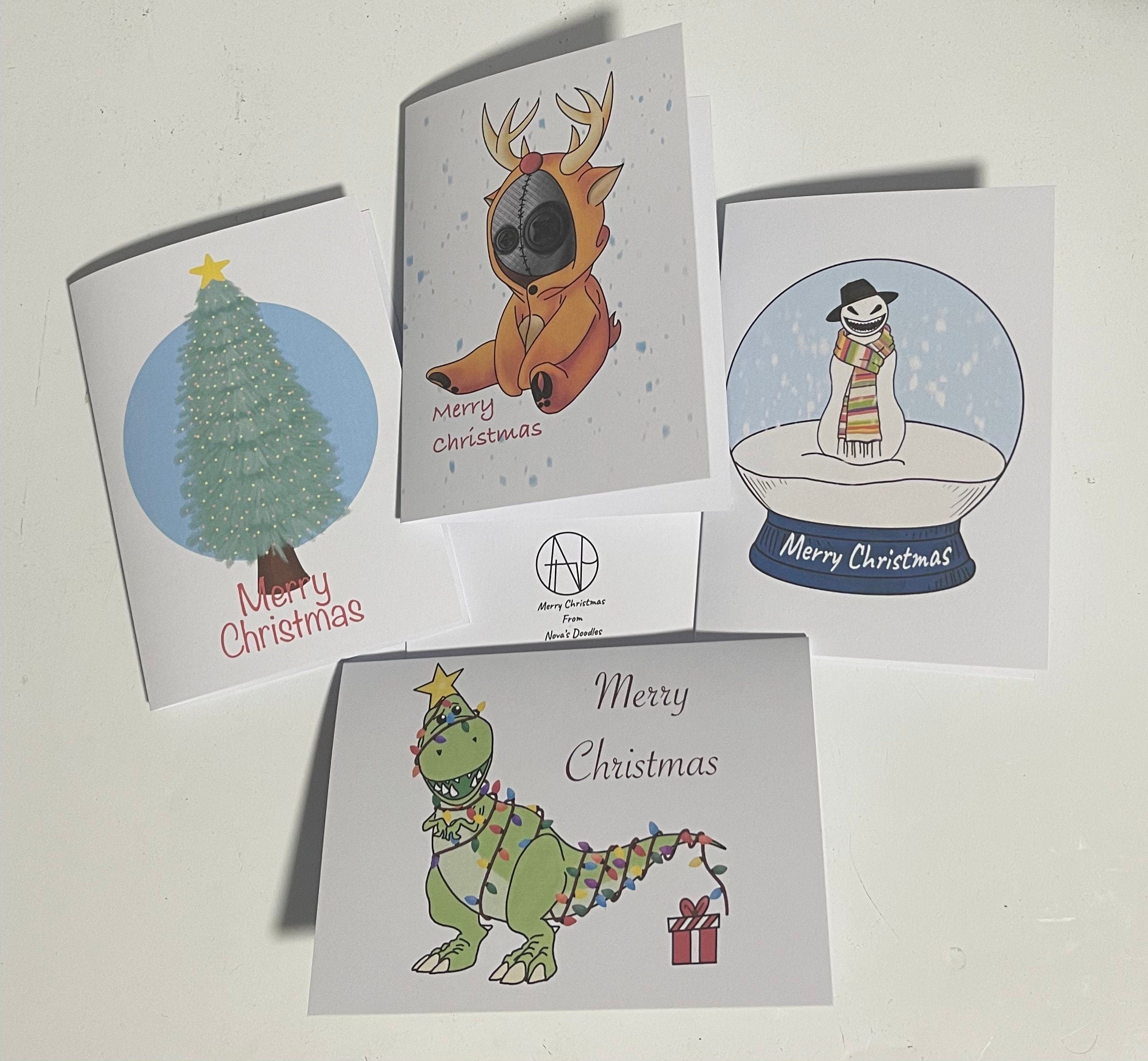Nova's original design Christmas Cards (8 pack) Single or multi design