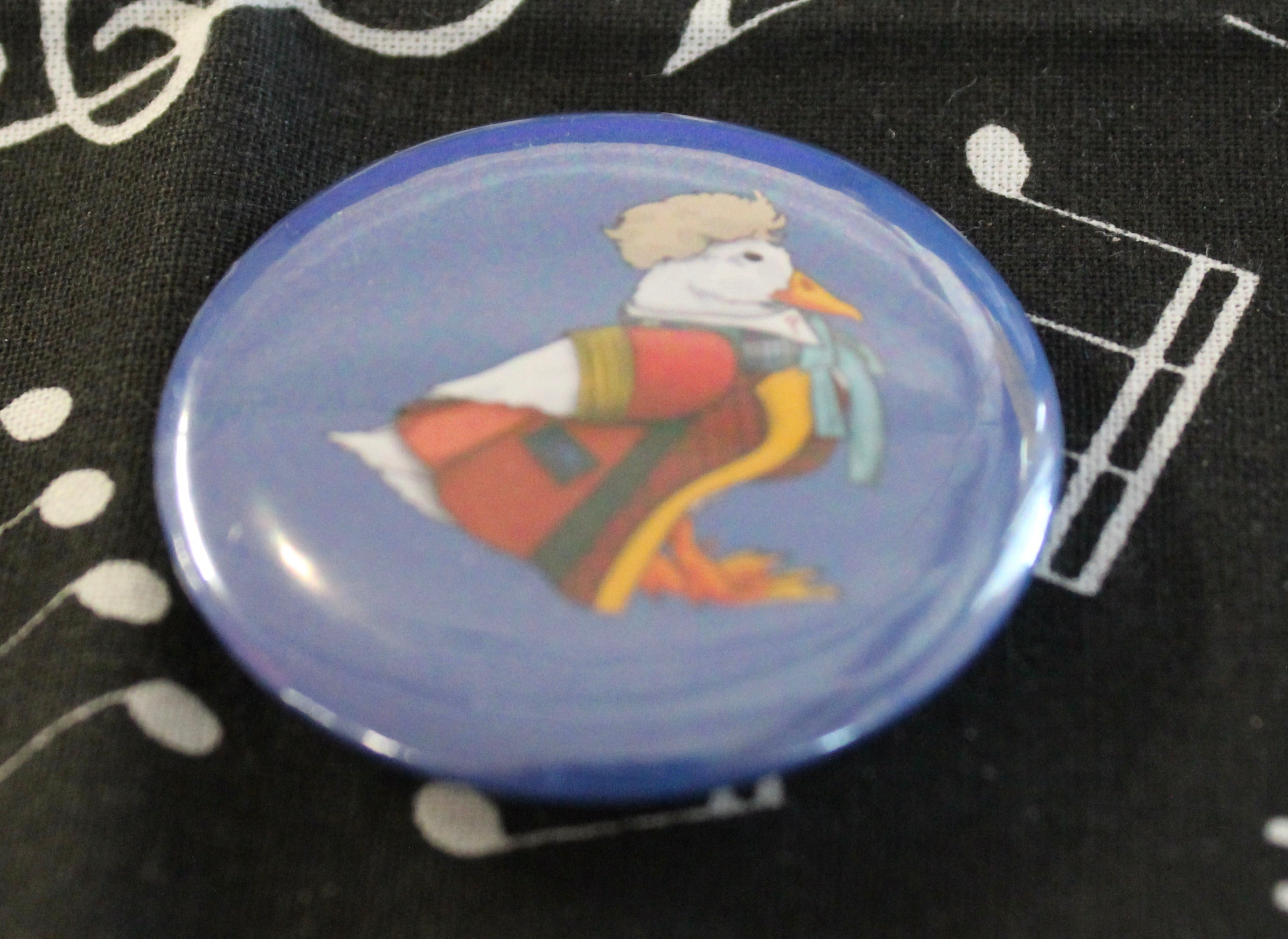 Colin Baker 6th Ducktor round button badge