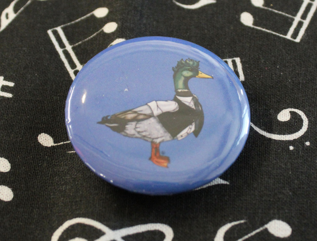 David Tennant 14th ducktor 60th annaversary outfit round button badge 