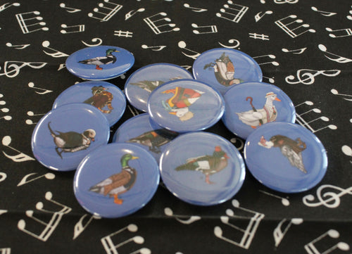 Ducktor Who Round Button Badges 