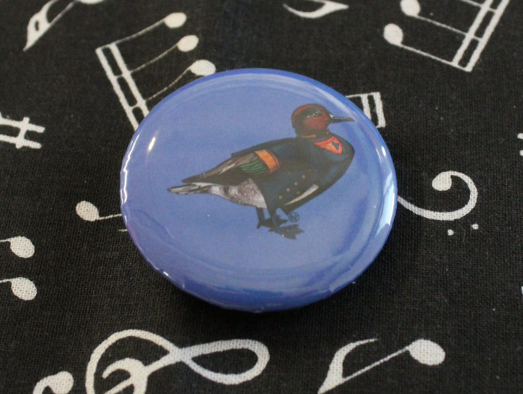Jo Martin Fgative Ducktor round button badge 