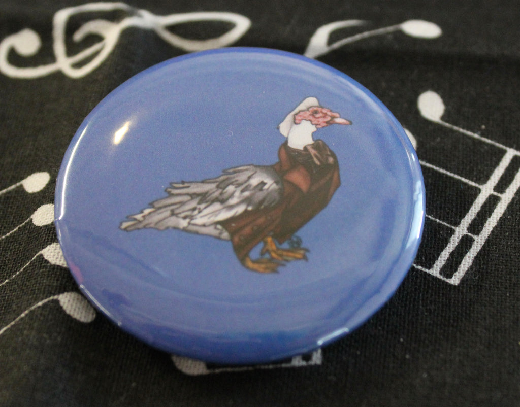 John Hurt War Ducktoor round button badge