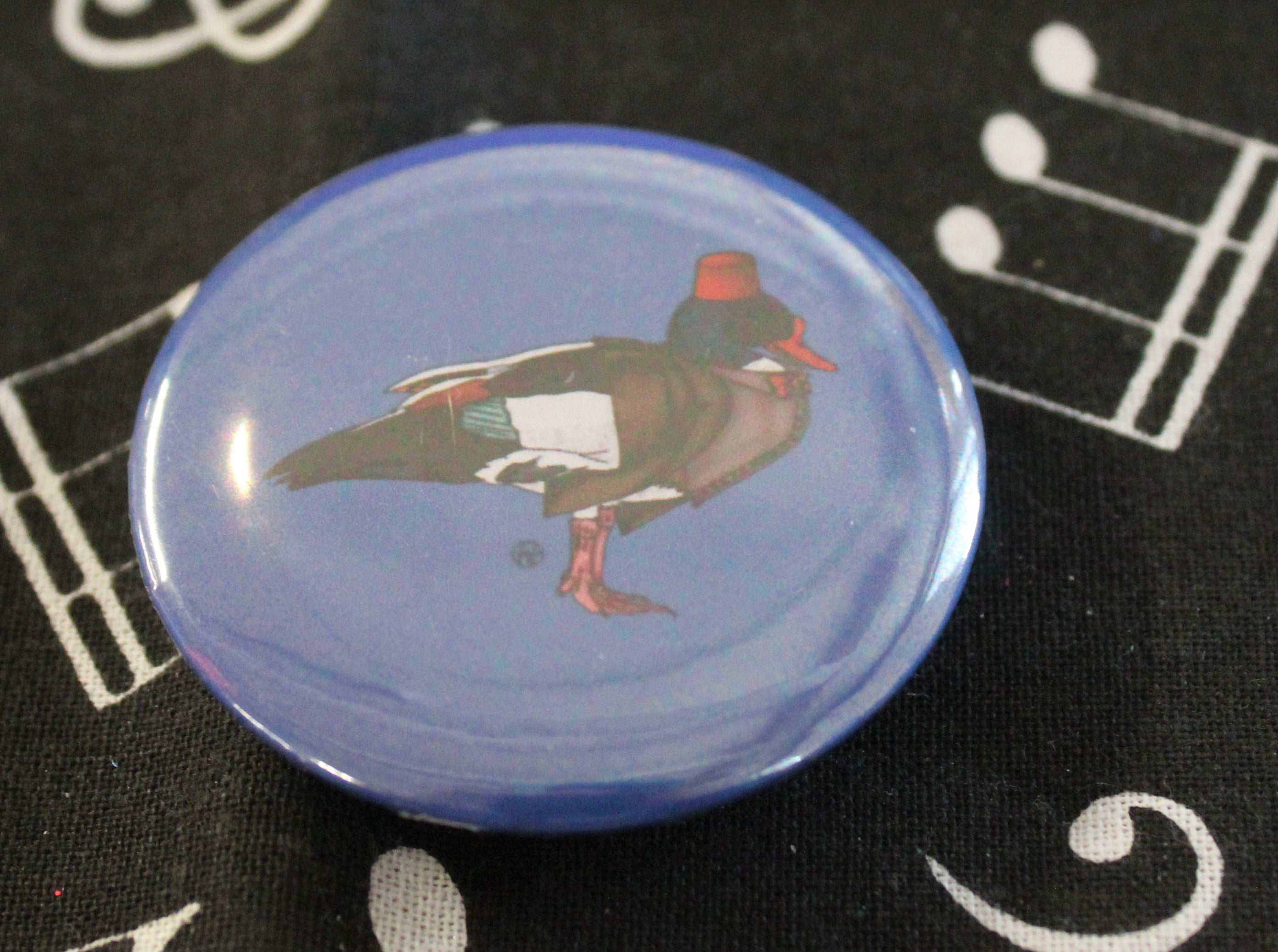 Matt Smith 11th ducktor round button badge 