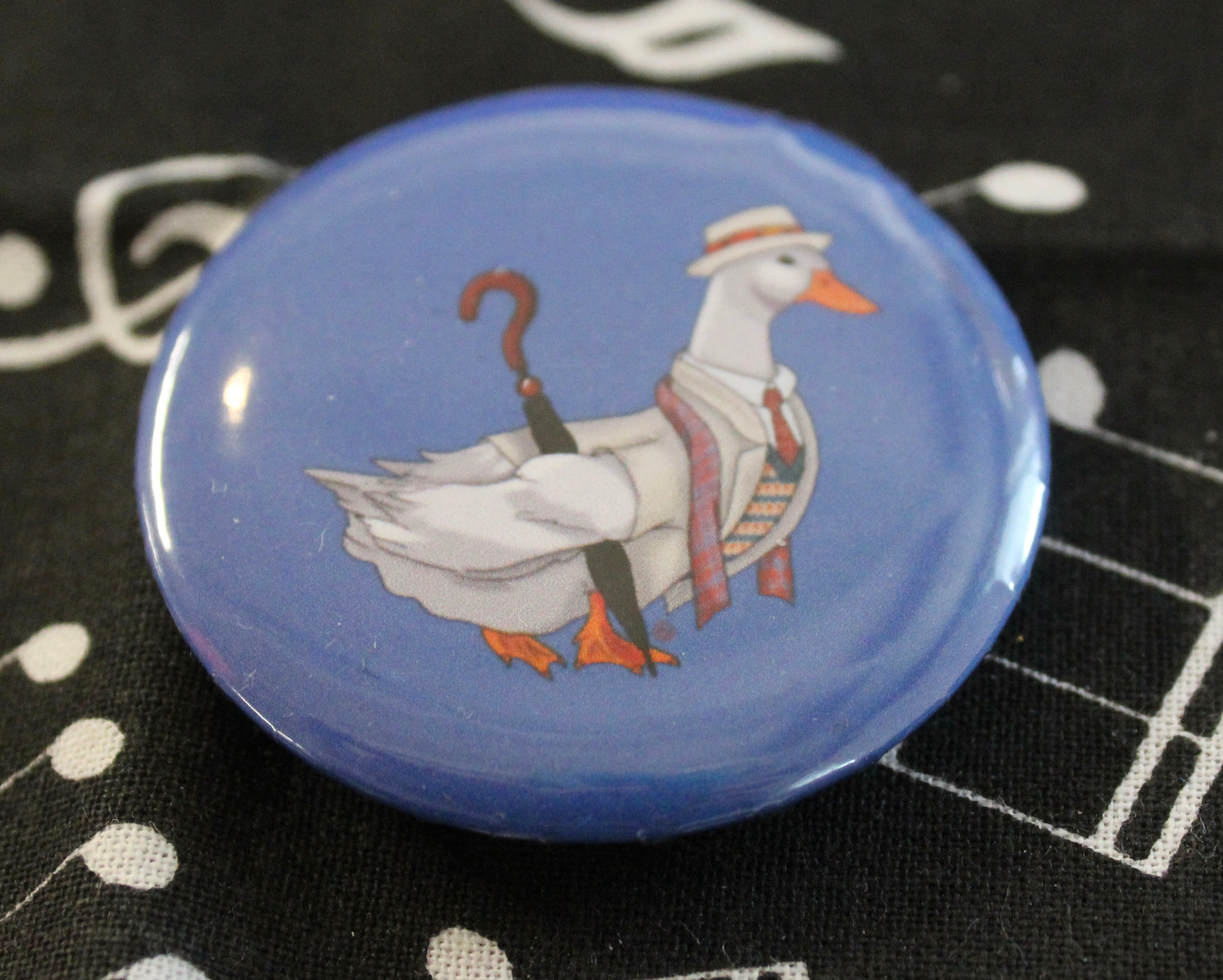 Sylvester McCoy 7th ducktor roumd button badge 
