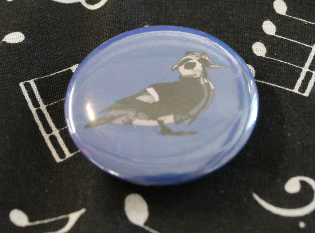 William Hartnell 1st Ducktor round button badge  