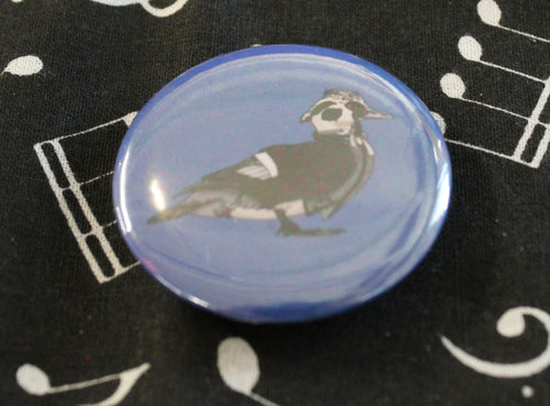 William Hartnell 1st Ducktor round button badge  