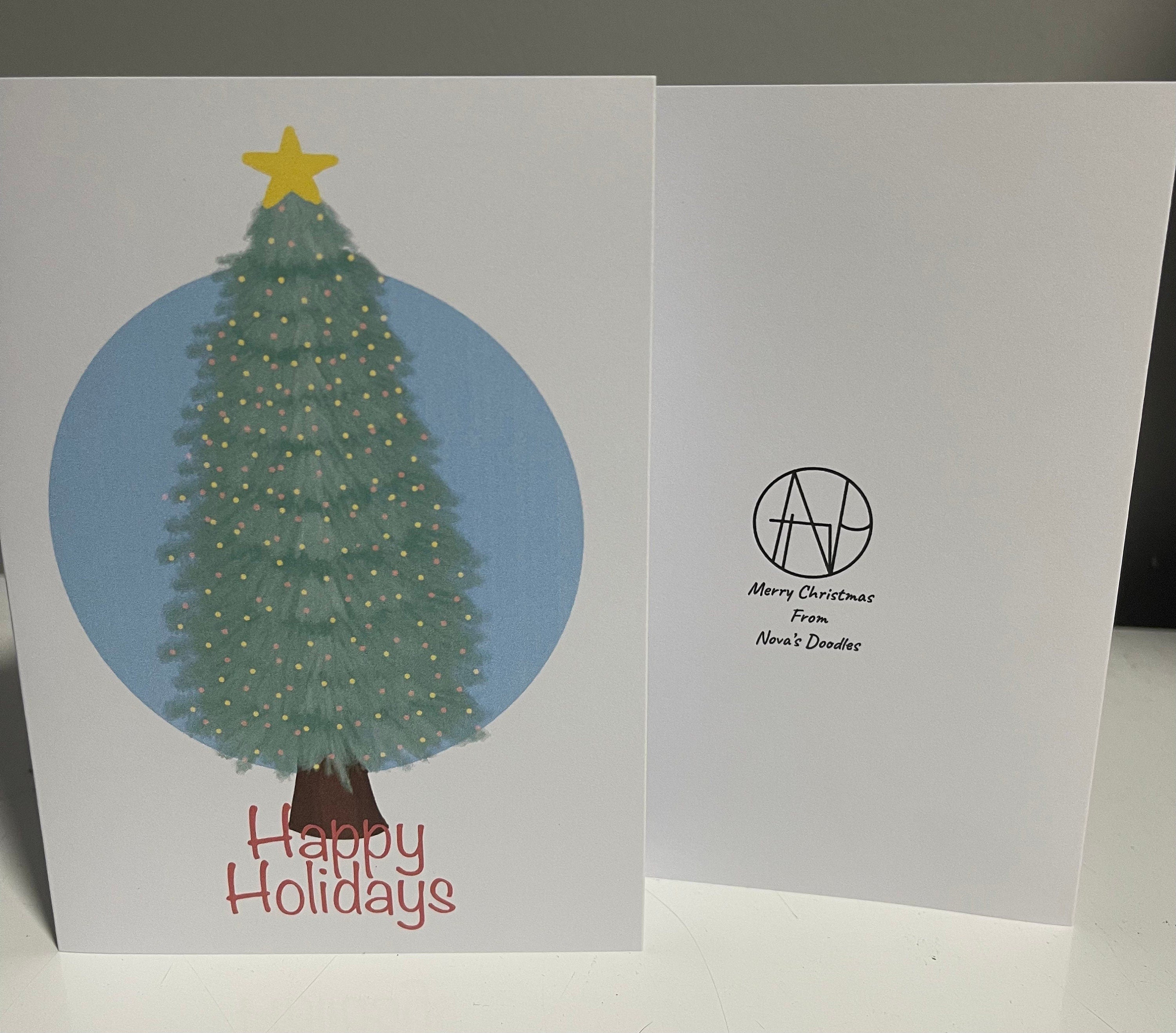Nova's original design Christmas Cards (8 pack) Single or multi design